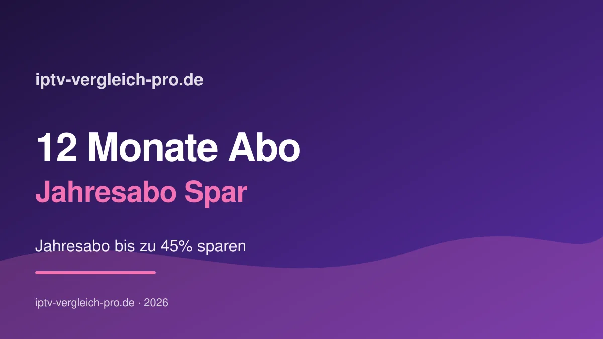 IPTV 12 Monate kaufen 2026 — Jahresabo-Vergleich für Käufer